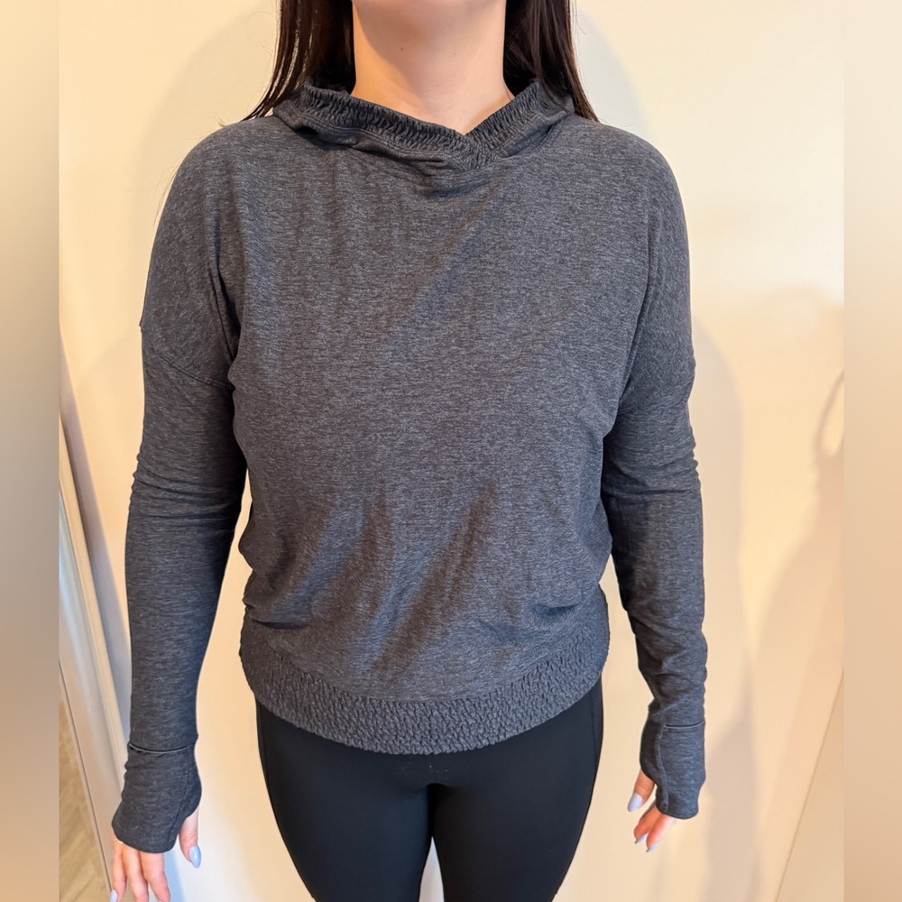Lululemon Gray Hooded Sweater